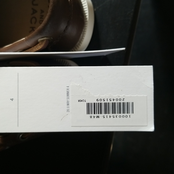 Janie and Jack baby leather boater shoes size 4 NWT and NBW - Picture 6 of 7